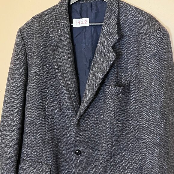 Donegal Tweed Ireland Wool Herringbone Sport Coat Blazer - Men's EU 54L / US 44L - Picture 2 of 16